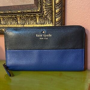 Kate Spade Black and Blue Wallet